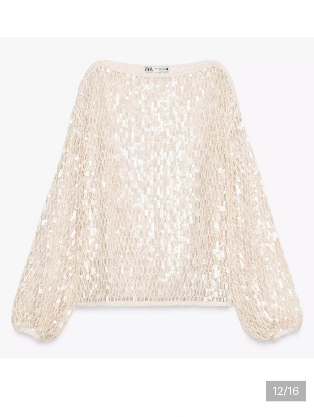 ZARA SEQUIN TOP Size M - Picture 11 of 16